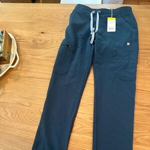 Figs dark harbor color scrub pants xxs